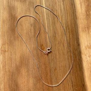 silver fancy chain necklace